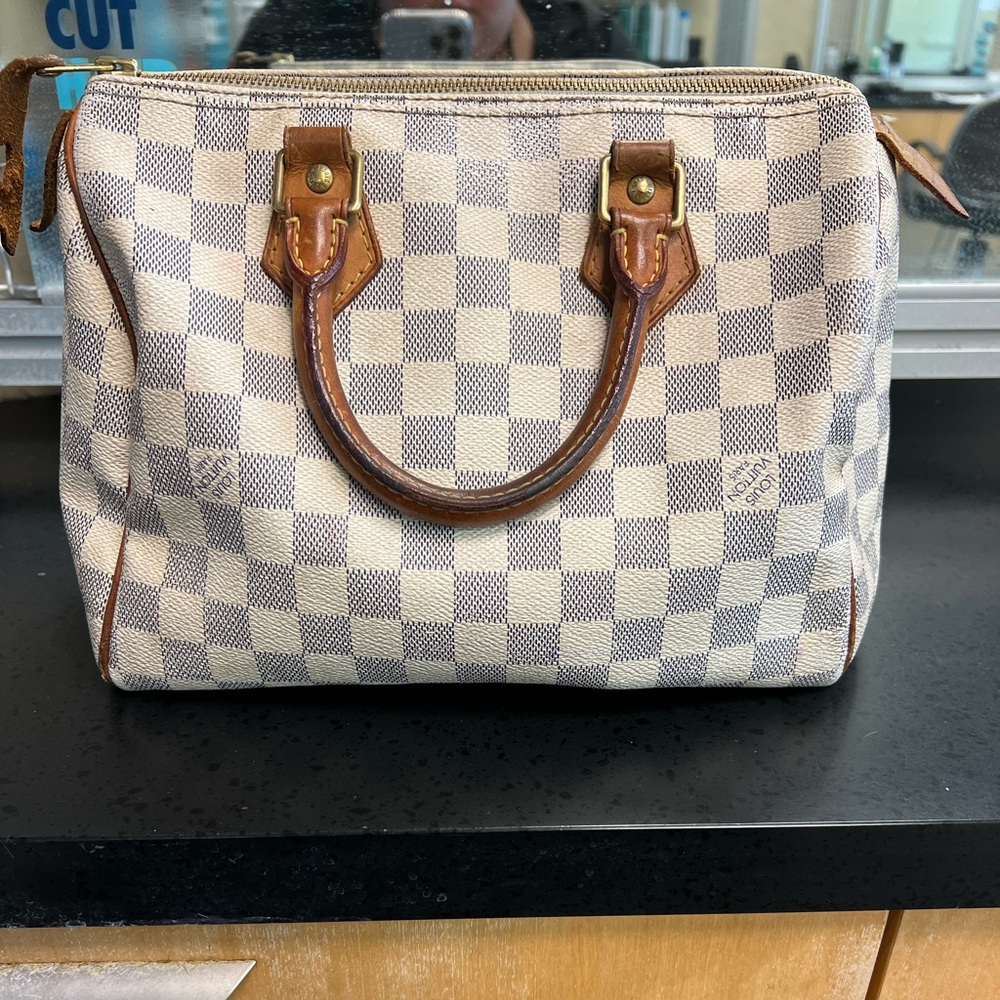 Damier azur speedy 25